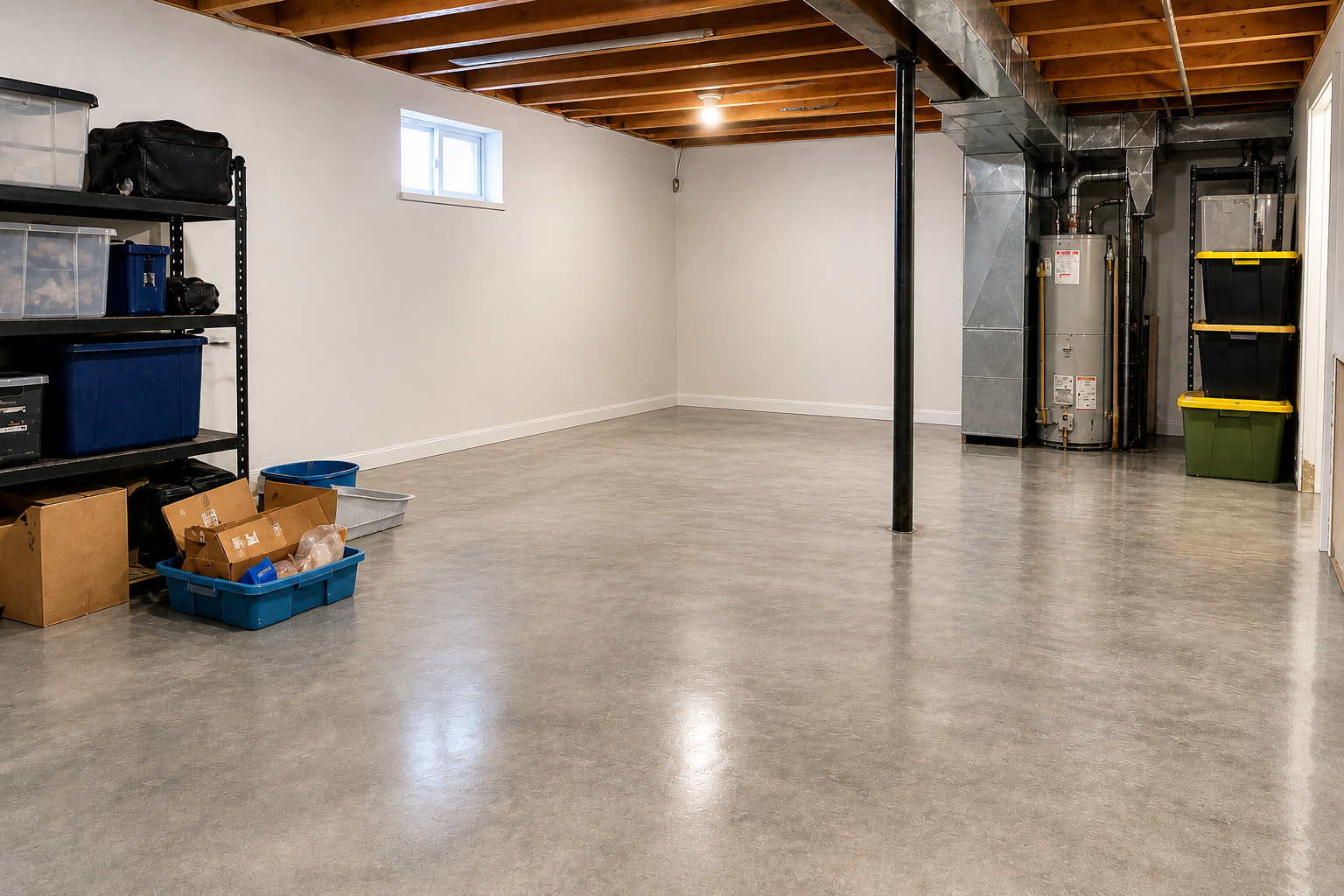 After — Basement Flood · Houston, TX